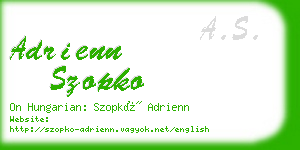 adrienn szopko business card